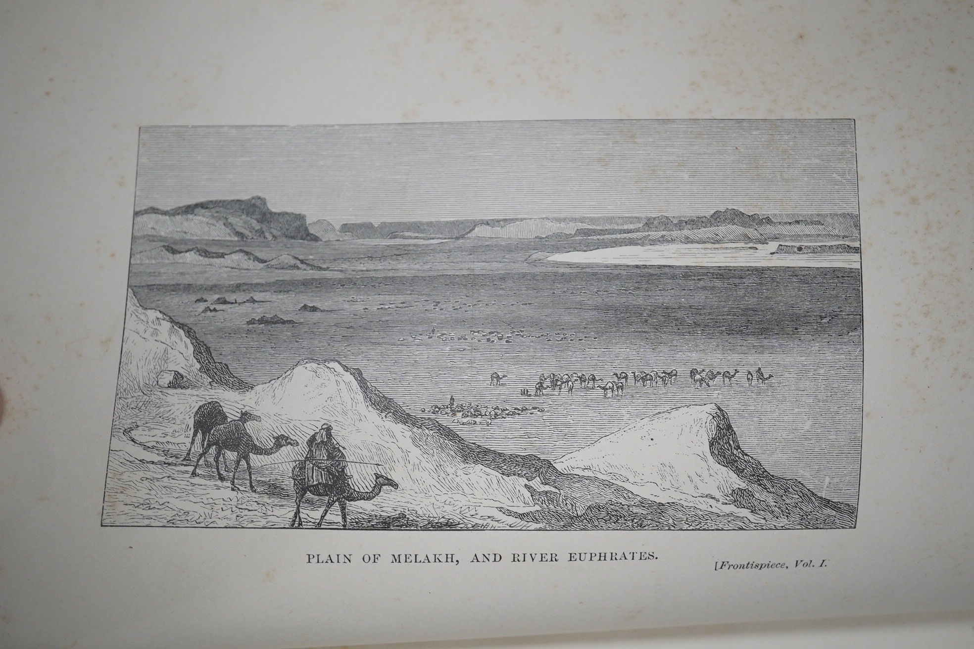 Blunt, Lady Anne - Bedouin Tribes of the Euphrates. Edited, with a preface and some account of the Arabs and their horses, by W.S.B. (ie. Wilfrid Scawen Blunt). First Edition, 2 vols. 12 plates, a coloured and folded map